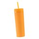 thumbnail image 5 of Tazas portátiles con tapas y s Taza de café Botel de agua Vasos reutilizables de doble capa, para picnics Deportes al aire libre Regalos de naranja Baoblaze Taza de vaso, 5 of 8