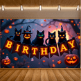 thumbnail image 6 of Halloween Theme Banner Decorative Creative Polyester Material for Birthday Party Holiday Event Indoor Decoration, 6 of 9