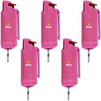 BURN Pepper Spray 1/2oz Pink 5 Pack
