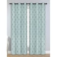thumbnail image 5 of Bella Luna Julia Geometric Room Darkening Thermal Grommet Curtain Panels (Set of 2), 5 of 6