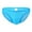 Blue, variant on Men's Ultra Thin Ice Silk Breathable Bikini Briefs U Shaped Bugle Pouch Low Waist Underwear Underpants