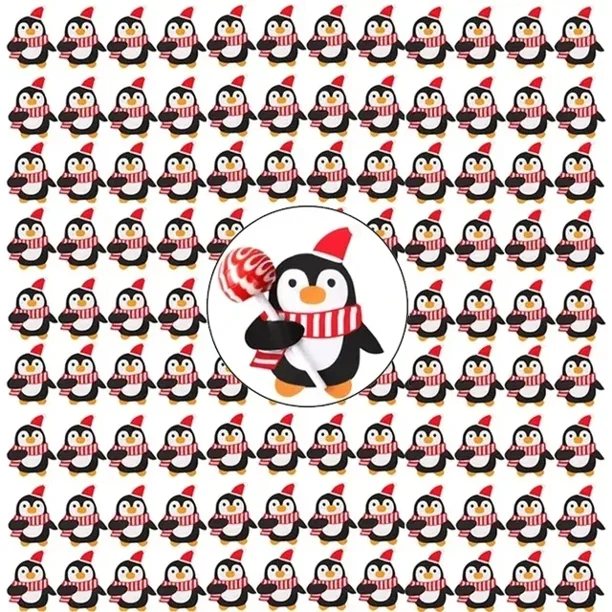 500/25x Tarjetas de papel con forma de piruleta de Navidad Paquete de regalos de dulces de Papá Noel Paquete de regalo de piruleta de dibujos animados DIY Decoración de fiesta de Año Nuevo