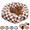 Brown, variant on Dachshund Tunnel Bed, Plush Burrow Cave for Small Dogs Cats, Foldable Dog Tunnel with Non-Slip Base, Detachable Cushion, For Small Dogs
