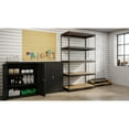 thumbnail image 2 of Iron Horse 3800 Riveted Steel Shelving, 5-Shelf, 24Dx48Wx84H, Black, 2 of 6