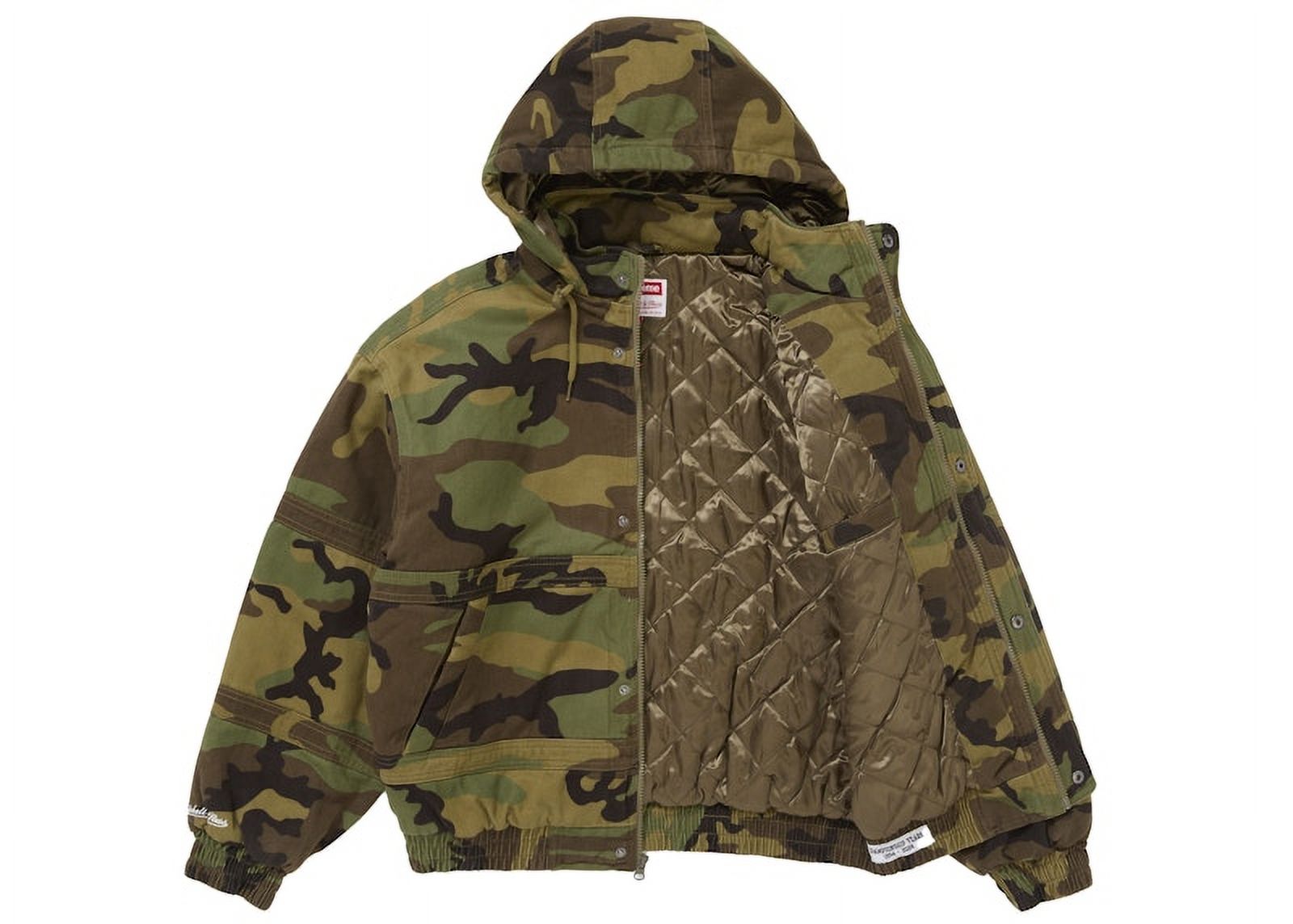 Supreme Men's Mitchell & Ness Twill Stadium Jacket Camo Supreme Men's Mitchell & Ness Twill Stadium Jacket Camo