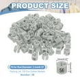 thumbnail image 2 of Marqueurs pour Cintres Numéro 56 Étiquettes Taille de Cintres Clips Ronds Étiquette de Codage Couleur, Gris 100 Pcs, 2 of 6