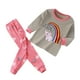 thumbnail image 1 of Gibobby Conjunto de pants para niño y niños pequeños, estampados de dibujos animados para niños pequeños, conjuntos de ropa de dormir de manga larga para niños(Rosa, 3-4 Años), 1 of 4