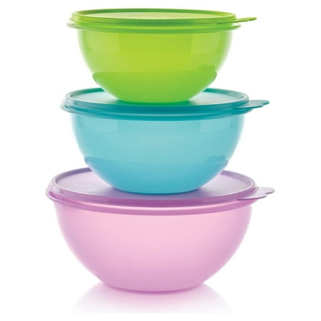 

Werqueid Brand Wonderlier Bowl Set - 3 Containers to Prep Store & Serve Meals + Lids - Dishwasher Safe - BPA