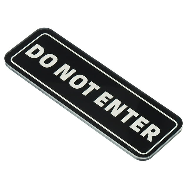 Unique Bargains Do Not Enter Sign 6'x2' Self Adhesive Door Information Sticker