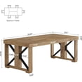 thumbnail image 2 of Tribesigns 5.9 ft Conference Table for 6-8 People, 70.87" Rectangle Meeting Table with Strong Double Pedestal, Large Business Seminar Desk for Office, Brown, 2 of 6