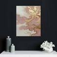 thumbnail image 4 of COMIO Canvas Wall Art Pink Gold Abstract Painting Water Flow Shape Modern Home Decor, 4 of 4