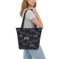 thumbnail image 6 of KLL Tote Bag for Women Pig Farm Print Shopping Grocery Reusable Bags for Office School Shopping Travel, 6 of 6