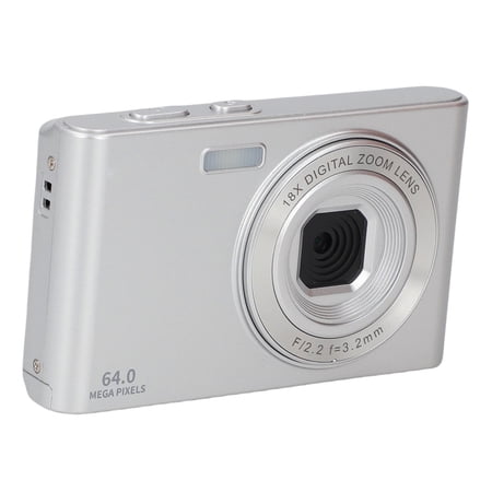 NFTIGB Retro Camera 4K Video 64MP Photo 18X Digital Zoom Student Camera for Travel Photography, Silver