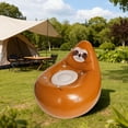 thumbnail image 7 of Yhmxh Cute Monkey Inflatable Chair, Portable Brown Folding Inflatable Blow Up Couch with Backrest, Comfortable Lazy Recliner Chair Air Sofa for Indoor Outdoor Travel Camping, Playroom & Outdoor Use, 7 of 7