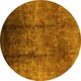 thumbnail image 1 of Ahgly Company Indoor Round Oriental Yellow Industrial Area Rugs, 8' Round, 1 of 4