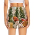 thumbnail image 4 of Goofa Holiday Christmas Stars Printed Women 2 in 1 Running Shorts,Quick Dry Athletic Workout Shorts,High Waisted Athletic Shorts with Liner Pockets-, 4 of 9