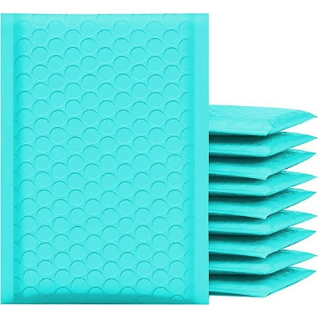 Yens Poly Bubble Mailer, Cushioning Padded Envelopes for Shipping, Mailing, Packaging,PM#5-200pcs (10.5 X 15 in)-Teal