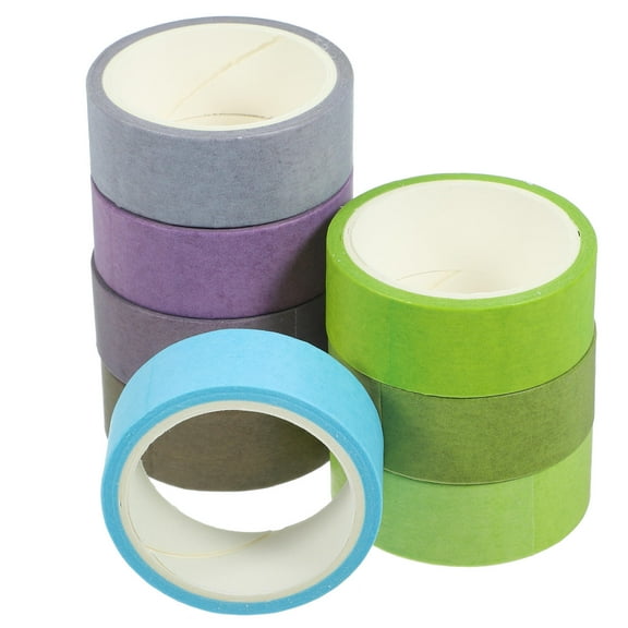 FOMIYES  8 Rolls Scrapbooking Supplies Purple Masking Tape Colors Glue for
