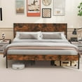 thumbnail image 4 of Costway King Size Bed Frame with Wooden Headboard Under-Bed Storage No Box Spring Needed, 4 of 11