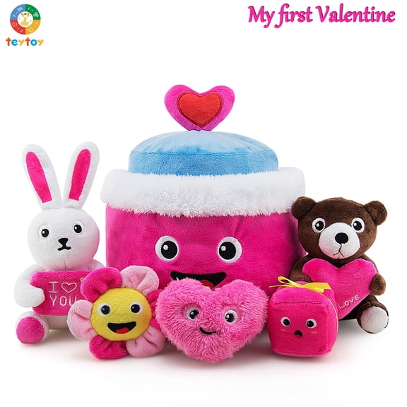 Teytoy My First Valentine Day gift, non-toxic, wrinkled fabric, baby toys, gift creativity, party decoration, baby toys for more than 3 months