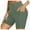 a-Green27676, variant on VNKIDY Women's Solid Color Slim Fit Swim Shorts High Waist Stretchy Sports SwImsuit With Pockets For Summer Beach Water Activities Fashionable Swimwear