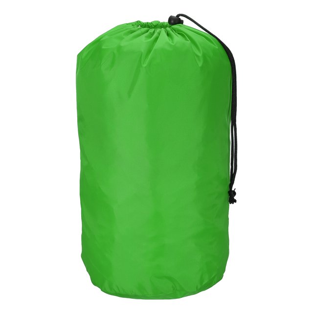 Saco de Stuff Uxcell, saco exterior impermeable de 9x16 pulgadas con cordón y tapa contra el polvo para acampar, verde