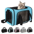 thumbnail image 1 of Top Tasta Transportín para perros y gatos, transportador para mascotas para gatos pequeños, medianos y grandes, transportador para perros con lados suaves, transportador para perros pequeños, portátil, 1 of 5