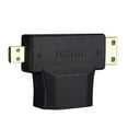 thumbnail image 1 of HDMI to Mini Micro HDMI Adapter Gold-Plated Dust Cover, 1080P Support Stream Audio and Video from Tablet or Camera to HDTVs, 1 of 7
