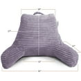 thumbnail image 4 of Nestl Almohada de Lectura con Respaldo, Apoyo para la Espalda Brazos, Descanso Cama Memory Foam Triturada, Color Morado Empolvado., 4 of 6