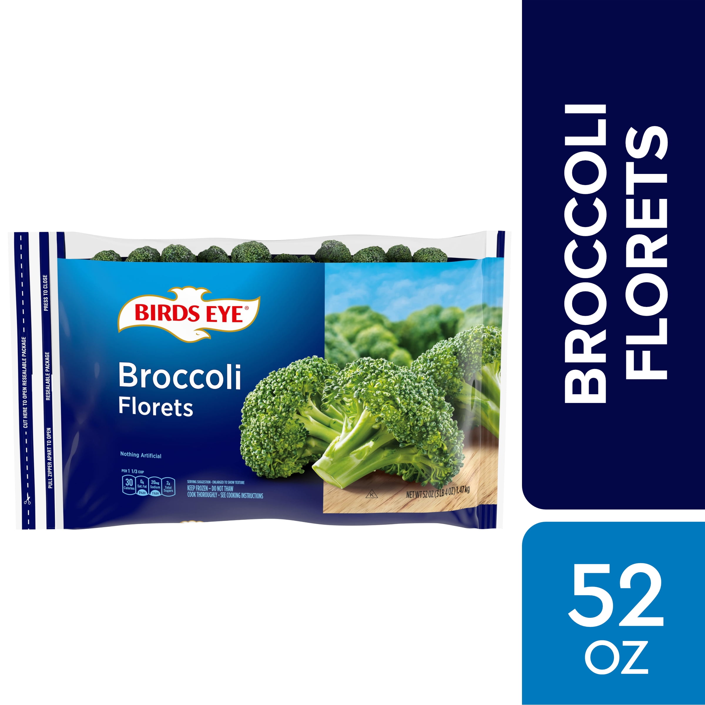 Birds Eye Broccoli Florets, Frozen Broccoli, 52 Oz - Walmart.com ...