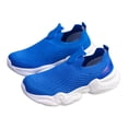 thumbnail image 2 of Huanglei Boys Lightweight Barefoot Sneakers On Breathable Mesh Walking Shoes For Kids Toddlers , Size 12 ,Blue, 2 of 6