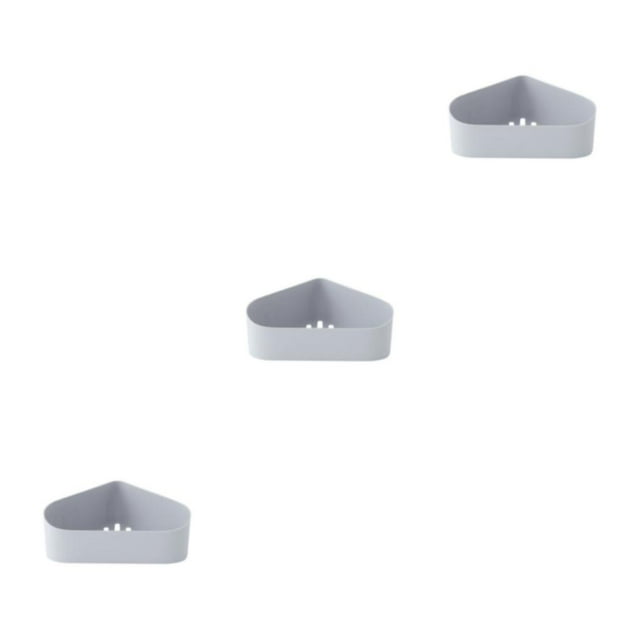 Guardoinrt Enjoy Vertical Space With Easy To Install Wall Mounted Fan-shaped No Water Grey Grey 3Set