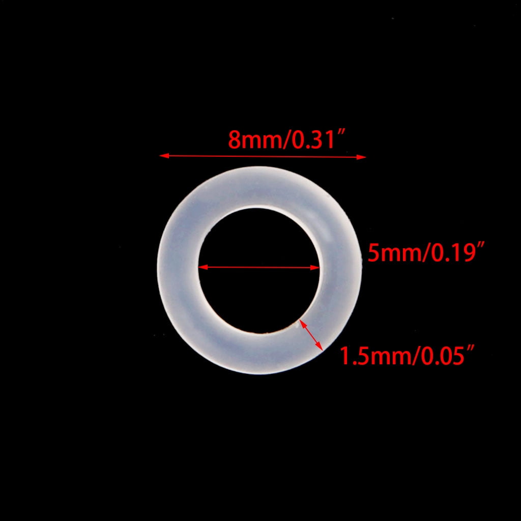 120Pcs Silicone Rubber O-Ring Switch Dampeners White For Cherry MX Keyboard BR 
