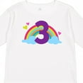 thumbnail image 4 of Inktastic 3rd Birthday Rainbow Number 3 Girls Long Sleeve Toddler T-Shirt, 4 of 5