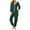 Green, variant on successthop Christmas Jumpsuit for Women Hooded with Cute Ear Fleece Cozzy Zipper Long Sleeve Long Joggers with Pockets