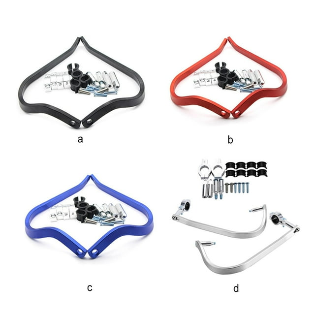 Protège-mains Barre de Crash Allongée Accessoire Anti-Moteur Usage Large Alliage d'Aluminium Poignée de Moto Accessoire de Protection Moteur Direction Noir