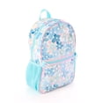 thumbnail image 6 of Schoolyard Vibes 17" Girls' 3-Piece Backpack Set with Headphones & Lunch Box, Blue Floral, 6 of 14