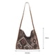 thumbnail image 1 of Bolsa de playa para mujer de compras de lona de estilo étnico para damas (caqui) Likrtyny  Para Estrenar, 1 of 8