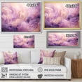 thumbnail image 4 of Designart "Mountainous Mauve Tuba Terrain" Abstract Liquid Ink Floater Framed Canvas Prints, 4 of 5