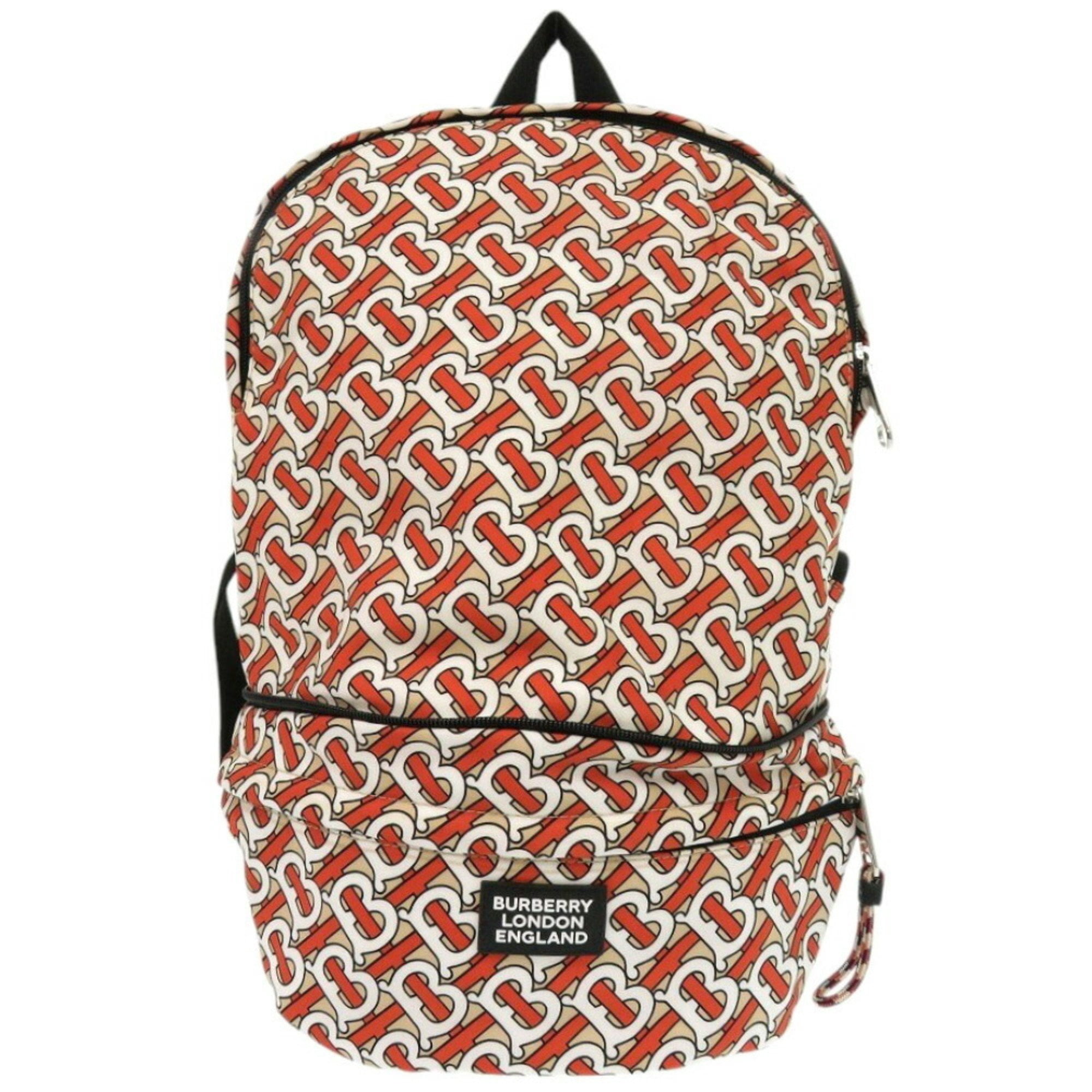 Pre-Owned Burberry 2way TB Nylon Orange Backpack Waist Pouch  display picture 1
