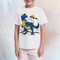 thumbnail image 2 of TOWED22 Boy's Graphic T Shirts Short Sleeve Crew Neck Summer Casual Tee Tops(White,9-10 Y), 2 of 5