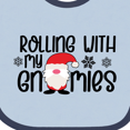 thumbnail image 4 of Inktastic Rolling with My Gnomies Cute Christmas Gnome in Hat Boys or Girls Baby Bib, 4 of 4