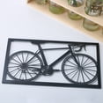 thumbnail image 4 of Adorno de bicicleta de metal, siluetas para colgar en la pared, arte de pared hecho a mano, decoración del hogar (tamaño S) BRILLAR Rojo Verde, 4 of 5
