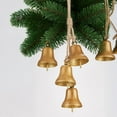 thumbnail image 3 of Vintage Country Rustic Style Bells Cluster Hanging Handmade Metal Harmony Christmas Hanging Cow Bells on Jute Rope, 3 of 8