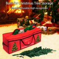 thumbnail image 2 of Christmas Tree Storage Bag 12 Ft Tall Container/Holder Heavy Duty Oxford Dual Mesh Pockets Moistureproof Extra Large Box for Big Xmas Wide Opening Red(65X23X27in), 2 of 4