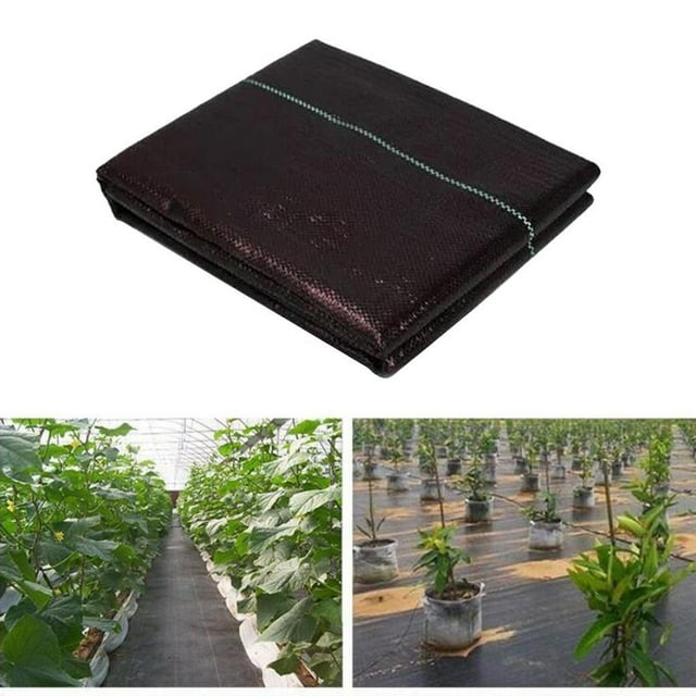Baohd Heavy-Duty Barrier Landscape Fabric with Grid Strips Black 1x2meter 1Set