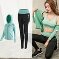 thumbnail image 4 of 5pcs Workout Sets for Women Quickly Dry Running Yoga Athletic Gym 5 Piece Sets Womens Solid Plus Size Loose Fits Comfy Sport Jogging Outfits Pilates Fitness Exercise Tracksuits Set, 4 of 6
