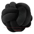 thumbnail image 2 of Knot Ball Pillows, Round Throw Pillow Cushion Home Decoration Soft Plush Pillow, Throw Knotted Ball Pillow Handmade Room Decoration Round Plush Toy Pillow (Black,10.6"/27cm), 2 of 2
