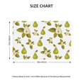 thumbnail image 4 of Placemats Set Of 4 / 6, Cute Sea Green Pear Placemats For Dining Table Indoor/Outdoors Heat Resistant Washable Placemats 18" X 12", 4 of 8
