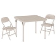 thumbnail image 1 of Towallmark Juego de 3 Piezas - Mesa y Sillas Plegables para Niños | Multiusos para Comedor, Guardería, Aula y Actividades, beige, 1 of 8